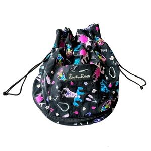 Studio Dance Little Girls Ballet Bag Backpack, Black, 2 compartments